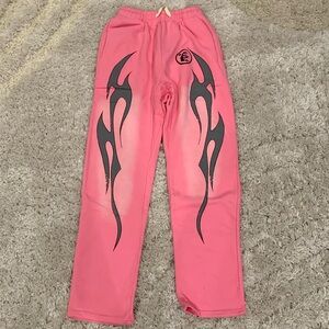 Hellstar Pink Flame Flared Sweatpants / Joggers Size Men’s Small, Medium, Large